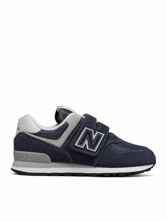 574 Classic Kids Sneakers with Scratch Navy Blue