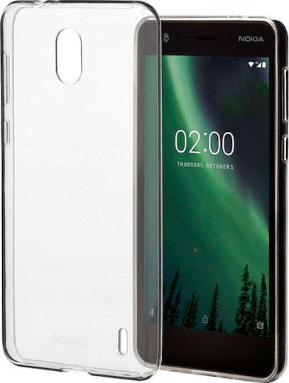 Nokia Протектор Soft TPU Slim Задна корица Силикон Прозрачен (Nokia 2)