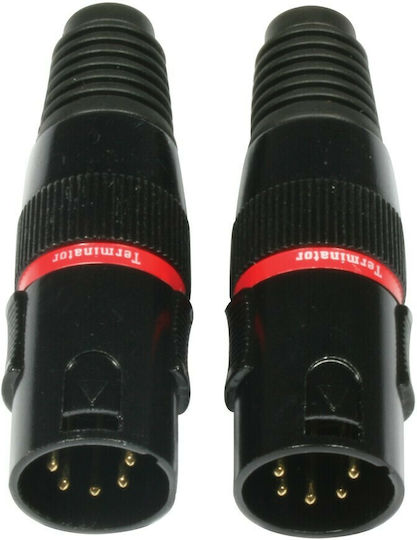 Accu-Cable Щепсел XLR мъжки Черен (AC-DMXTERM-5/SET)