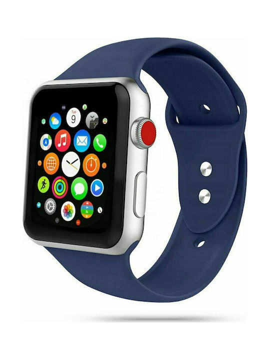 Tech-Protect Smoothband Armband Silikon mit Pin Midnight Blue (Apple Watch 42/44mm - Apple)