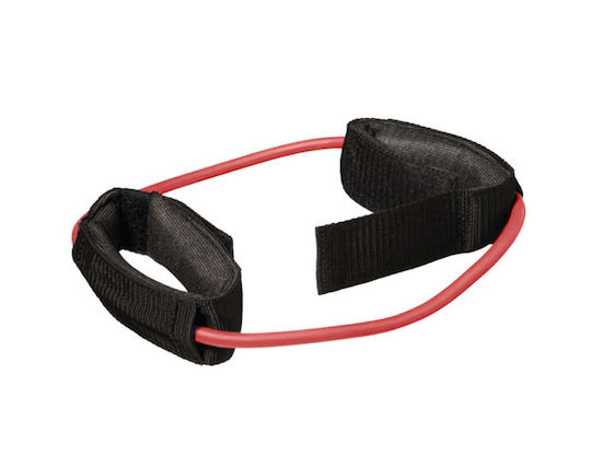Lowenstein Exercise Tube With Soft Handles Resistance Band Gymtube Moderate / Hard with Handles Red 0.45m