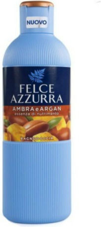 Felce Azzurra Amber & Argan Bubble Bath Gel with Almond & Woody Scent 650ml