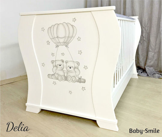 Baby Smile Kinderbett Delia Weiß