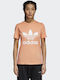 Adidas Trefoil Tee Damen Sportlich T-shirt Rosa