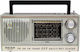 Meier M-U103 Retro Tragbares Radio mit USB Silber