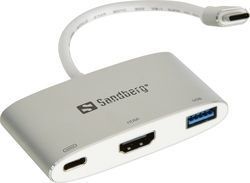 Sandberg USB-C Докинг станция с HDMI 4K PD (136-00)