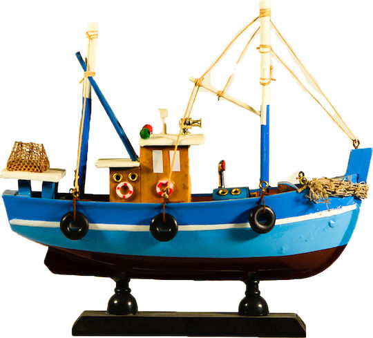 Καΐκι Τράτα Χριστουγεννιάτικο Καΐκι 20x17cm