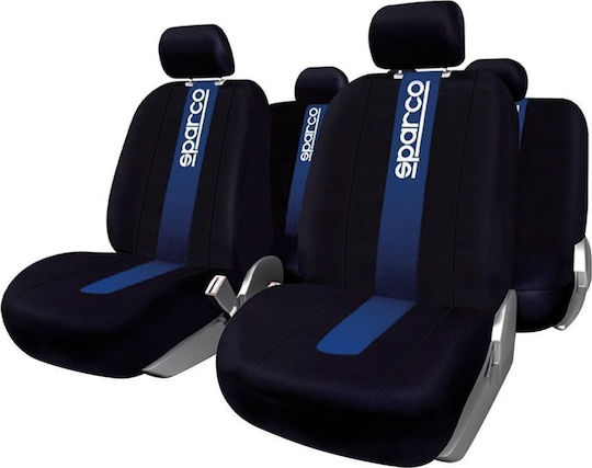 Sparco Car Cover Set 4pcs Polyester Classic Blue / Blue