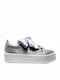 Sante 99091-24 Damen Flatforms Sneakers Silber