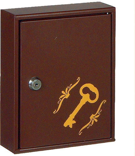 Viometal LTD Metallische Schlüsselanhänger 1310 Mit Schloss 10 Haken 17x5.5x21cm Viometal LTD Metallische Schlüsselanhänger 1310 Mit Schloss 10 Haken 17x5.5x21cm