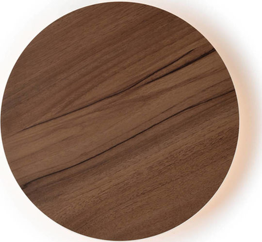 Aca Eclipse Modern Lamp Wall with Integrated LED and Warm White Light Brown 14x3.6cm