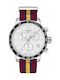 Tissot Quickster Chronograph NBA Cleveland Cavaliers Battery Chronograph Watch with Fabric Strap Burgundy