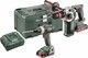 Metabo Combo Set 2.3.7 Σετ Δραπανοκατσάβιδο & Πιστολέτο Brushless 18V με 2 Μπαταρίες 3.5Ah και Θήκη