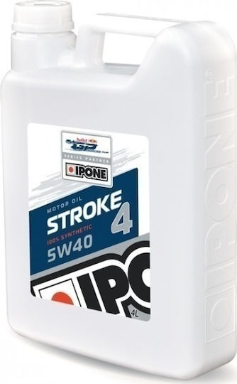 Ipone Stroke 4 Racing Синтетично Масло за мотоциклети за четиритактови двигатели 5W-40 4лт