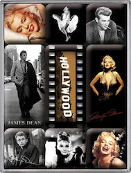 Nostalgic Art Hollywood Dreptunghiulare Set Magneti Metalici 9pcs