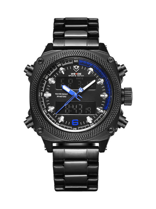 Weide Ceas Barbati 44mm cu Baterie cu Brățară D...