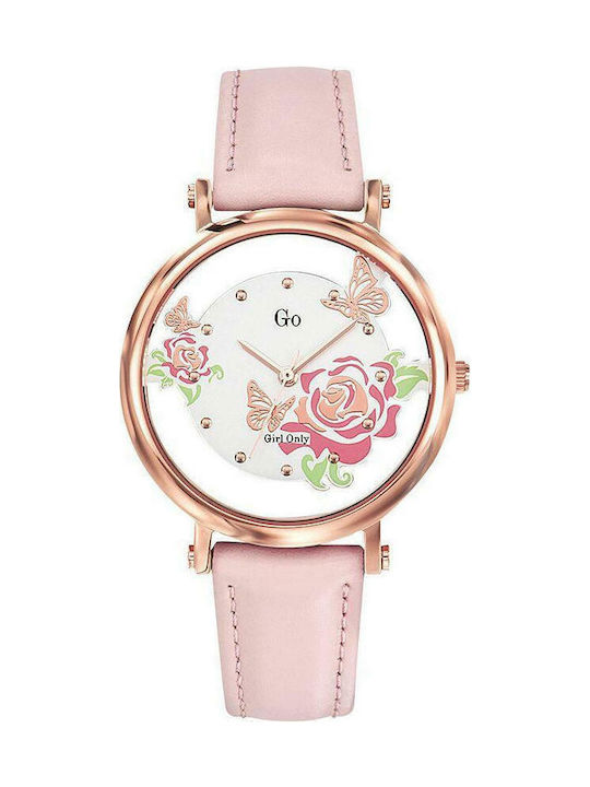 Go Girl Only Girl Only Women's Watch with Pink Leather Strap