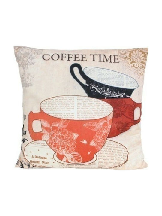 Artekko Μαξιλάρι Καναπέ Coffee Lovers Πορτοκαλί...