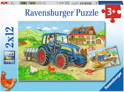 Детски Пъзел Строителна площадка 12бр Ravensburger