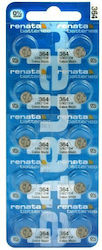 Renata 364 Μπαταρίες Silver Oxide SR60 1.55V 10τμχ Renata 364 Μπαταρίες Silver Oxide SR60 1.55V 10τμχ