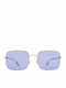 Mykita Studio 7.1 Champagne Gold Унисекс Слънчеви Очила с Златна Метална Рамка и Лилави Стъкла