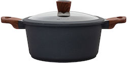 Estia Stone Βαθιά Κατσαρόλα από Χυτό Αλουμίνιο 4.5lt / 24cm