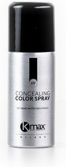 Kmax Milano Concealing Color Spray Προσωρινή Βαφή Μαλλιών σε Spray Γκρι 100ml