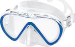 Mares Silicone Diving Mask Stream Clear/Blue Blue 1102324