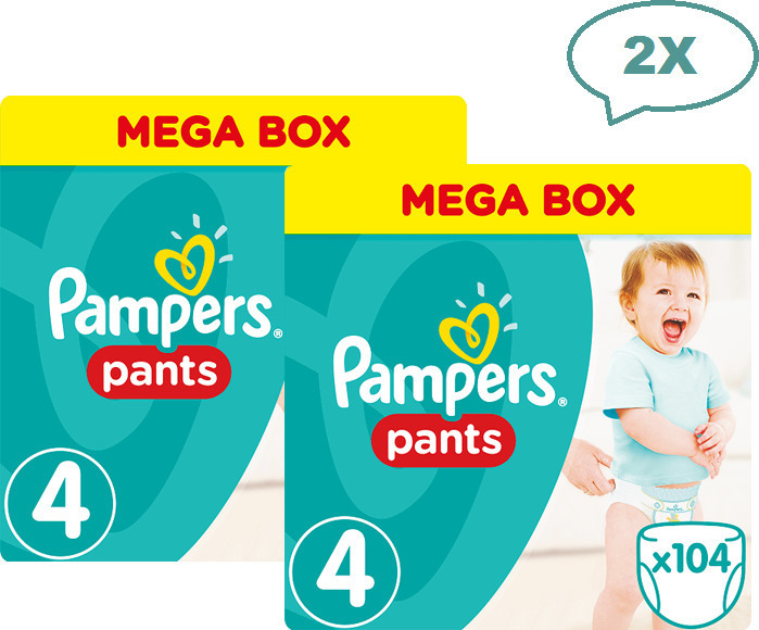 Pampers Pants Mega Pack No 4 Maxi (814kg) 2x104μχ Skroutz.gr