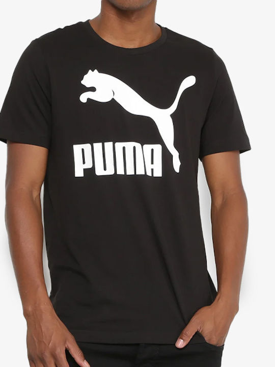 Puma Archive Logo Tee Herren T-Shirt Kurzarm Schwarz