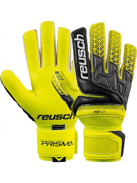 Reusch Prisma Prime G3 Negative Cut Finger Support Γάντια Τερματοφύλακα Ενηλίκων Κίτρινα