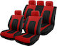 Autoline Polyester Covers Set 9pcs Bridge Red /...