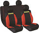 Momo Car Cover Set 7pcs Polyester 013 Red / Black