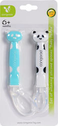 Cangaroo Βρεφικό Σετ με Κουτάλια Baby Panda από Σιλικόνη Blue για 6+ μηνών 2τμχ Cangaroo Βρεφικό Σετ με Κουτάλια Baby Panda από Σιλικόνη Blue για 6+ μηνών 2τμχ