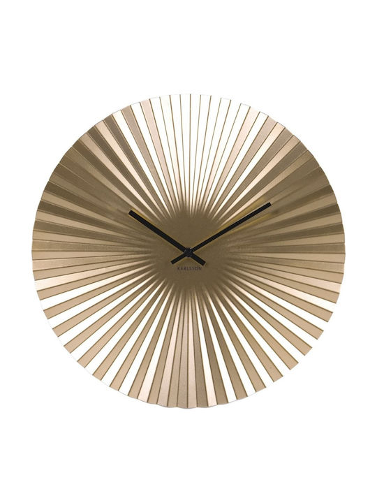 Karlsson Sensu Gold Wall Clock Metallic Gold Ø40cm