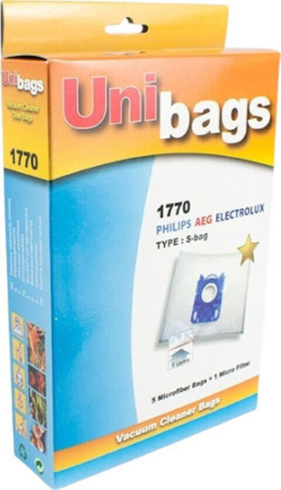 Unibags 1770 Vacuum Cleaner Bags 5pcs Compatible with Vacuum Cleaner AEG / Electrolux / Moulinex / Philips