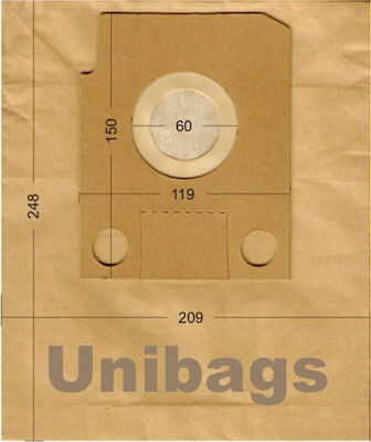 Unibags 1430 Vacuum Cleaner Bags 5pcs Compatible with Hoover / Rohnson Vacuum Cleaners