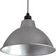 GloboStar Louve Pendant Light Silver Bell with Socket E27 40x30cm