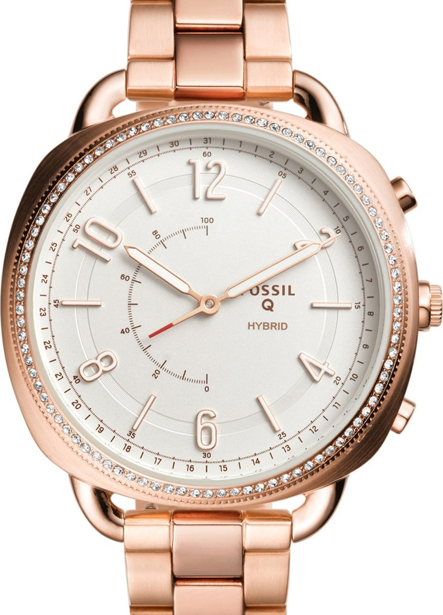 fossil q accomplice rose gold