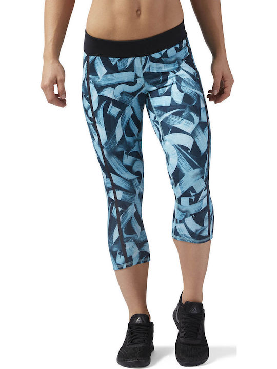 Reebok Crossfit Capri Legging Women's Capri Training Legging Blue