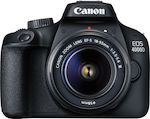 Canon DSLR Φωτογραφική Μηχανή EOS 4000D Crop Frame Kit (EF-S 18-55mm F3.5-5.6 DC III) Black