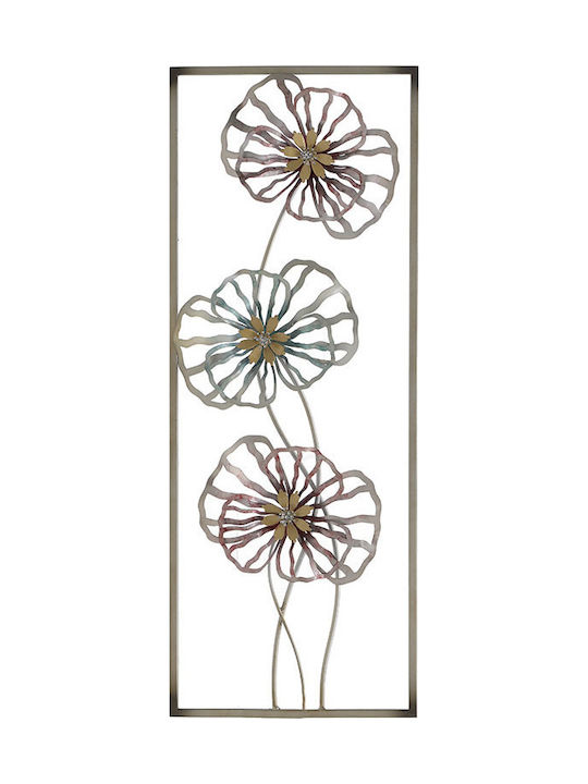 Inart Metallic Wall Ornament 29x5x75cm