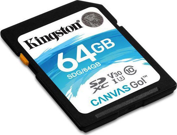 Карта памяти sdxc kingston canvas go plus 64 гб sdg3 64gb