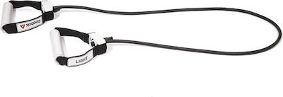 Reebok Adjustable Resistance Gymtube Resistance Band Light with Handles Black