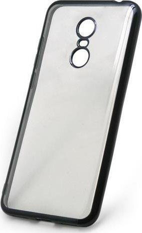 iNOS Electroplate Back Cover Σιλικόνης 0.3mm Μαύρο (Redmi 5 Plus)