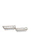 Inart Set of Decorative Baskets Metal Black 2pcs