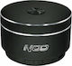 NOD Round Sound Bluetooth Speaker 5W with Radio and Battery Life up to 2 hours Black
