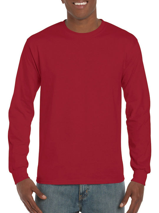 Gildan Men's Long Sleeve Promotional Blouse Red