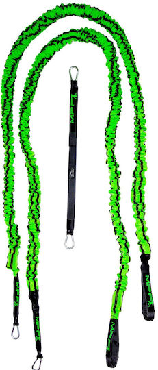 MPF X-Power Tubular Elastic Bands with Handles Set 2pcs Green 2.5m