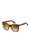 Marc Jacobs Women's Sunglasses with Brown Tartaruga Plastic Frame and Gold Mirror Lens MARC279/S 086/JL